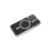 Mey İthalat®  iPhone 14 Pro Max Kılıf Joke Simli Magneticsafe Kılıf - Gri