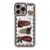Mey İthalat®  iPhone 14 Pro Max Kılıf Sweet Desenli Silikon Kapak - Şeffaf
