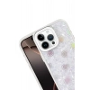 Mey İthalat®   iPhone 14 Pro Max Lumi Desenli Kapak - Beyaz