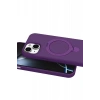 Mey İthalat®   iPhone 14 Regal Magsafe Standlı Kapak - Derin Mor