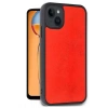 Mey İthalat®  iPhone 15 Kılıf Aras Deri Kapak - Kırmızı