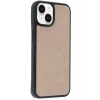 Mey İthalat®   iPhone 15 Kılıf Aras Deri Kapak - Pudra
