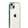 Mey İthalat®   iPhone 15  Lensli Silikon - Yeşil