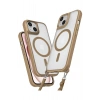 Mey İthalat®  iPhone 15 Plus Kılıf Enka Magsafe Silikon Kılıf - Desert