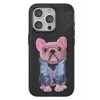 Mey İthalat®  iPhone 15 Pro Cute Desenli Kapak - Siyah