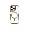 Mey İthalat®  iPhone 15 Pro Kılıf Boyi Magsafe Silikon Kapak - Kahverengi