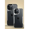 Mey İthalat®  iPhone 15 Pro Kılıf Boyi Silikon Kapak - Siyah