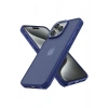 Mey İthalat®  iPhone 15 Pro Kılıf Elegant Kapak - Lacivert
