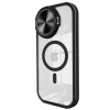 Mey İthalat®  iPhone 15 Pro Kılıf Teleskop Lens Magsafe Silikon Kapak - Siyah