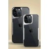 Mey İthalat®  iPhone 15 Pro Max Kılıf Boyi Silikon Kapak - Derin Mor