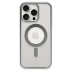 Mey İthalat®  iPhone 15 Pro Max Kılıf Erozi Magsafe Kapak - Gümüş