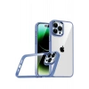 Mey İthalat®   iPhone 15 Pro Max  Lensli Silikon - Açık Mavi