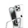 Mey İthalat®   iPhone 15 Pro Max  Lensli Silikon - Gümüş