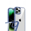 Mey İthalat®   iPhone 15 Pro Max  Lensli Silikon - Lacivert
