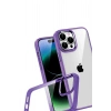Mey İthalat®   iPhone 15 Pro Max  Lensli Silikon - Mor