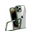 Mey İthalat®   iPhone 15 Pro Max  Lensli Silikon - Yeşil
