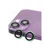 Mey İthalat®  iPhone 15 Raze Metal Kamera Lens - Yeşil