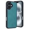 Mey İthalat®  iPhone 16 Kılıf Aras Deri Kapak - Açık Yeşil