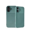 Mey İthalat®  iPhone 16 Kılıf Auto Focus Karbon Kapak - Koyu Yeşil