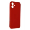 Mey İthalat®  iPhone 16 Kılıf First Silikon - Kırmızı