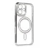 Mey İthalat®   iPhone 16 Kılıf Joke Simli Magneticsafe Kılıf - Gri