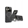 Mey İthalat®  iPhone 16 Kılıf Joy Lens Standlı Kapak - Mor