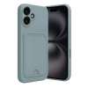 Mey İthalat®  iPhone 16 Kılıf Kelvin Kartvizitli Silikon - Açık Yeşil