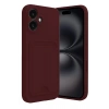 Mey İthalat®  iPhone 16 Kılıf Kelvin Kartvizitli Silikon - Bordo