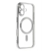 Mey İthalat®  iPhone 16 Kılıf Kross Magneticsafe Kapak - Gümüş