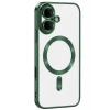 Mey İthalat®   iPhone 16 Kılıf Kross Magneticsafe Kapak - Koyu Yeşil