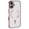 Mey İthalat®  iPhone 16 Kılıf Kross Magneticsafe Kapak - Pembe