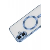 Mey İthalat®   iPhone 16 Kılıf Kross Magneticsafe Kapak - Sierra Blue