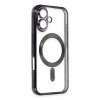 Mey İthalat®  iPhone 16 Kılıf Kross Magneticsafe Kapak - Siyah