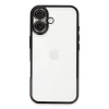 Mey İthalat®  iPhone 16 Kılıf  Lensli Silikon - Siyah