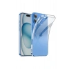 Mey İthalat®  iPhone 16 Kılıf Lüx Şeffaf Silikon