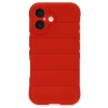 Mey İthalat®  iPhone 16 Kılıf Optimum Silikon - Kırmızı
