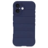 Mey İthalat®  iPhone 16 Kılıf Optimum Silikon - Lacivert