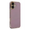 Mey İthalat®  iPhone 16 Kılıf Volet Silikon - Mor