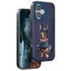 Mey İthalat®  iPhone 16 Perma Desenli Kapak - Lacivert