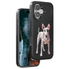 Mey İthalat®  iPhone 16 Perma Desenli Kapak - Siyah
