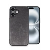 Mey İthalat®  iPhone 16 Plus Kılıf Aras Deri Kapak - Siyah