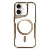 Mey İthalat®  iPhone 16 Plus Kılıf Boyi Magsafe Silikon Kapak - Kahverengi