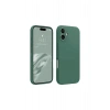 Mey İthalat®  iPhone 16 Plus Kılıf First Silikon - Koyu Yeşil