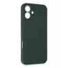 Mey İthalat®  iPhone 16 Plus Kılıf First Silikon - Koyu Yeşil