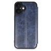 Mey İthalat®  iPhone 16 Plus Kılıf Flip Cover - Lacivert