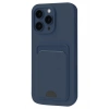 Mey İthalat®  iPhone 16 Plus Kılıf Kelvin Kartvizitli Silikon - Lacivert