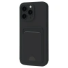 Mey İthalat®  iPhone 16 Plus Kılıf Kelvin Kartvizitli Silikon - Siyah