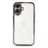 Mey İthalat®  iPhone 16 Plus Kılıf  Lensli Silikon - Titanyum Gri