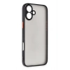 Mey İthalat®  iPhone 16 Plus Kılıf Montreal Silikon Kapak - Siyah
