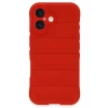 Mey İthalat®  iPhone 16 Plus Kılıf Optimum Silikon - Kırmızı